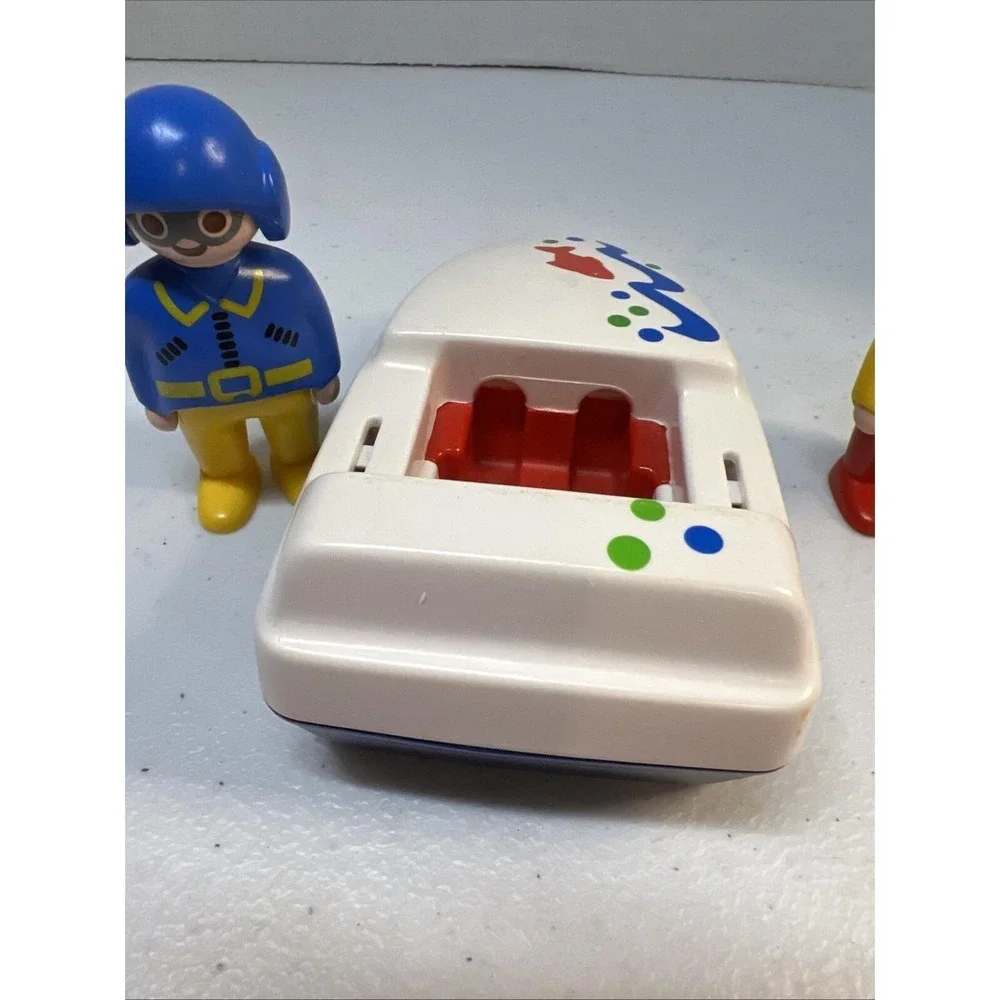 Vintage 1990 Playmobil 6050 FUN IN THE SUN Incomplete Set Play Mobil Boat Family